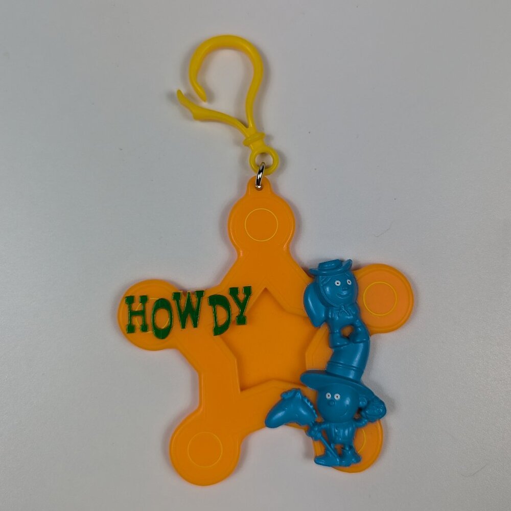 Arby's FRAMED Miniature Picture Frame "HOWDY" Keychain 2000